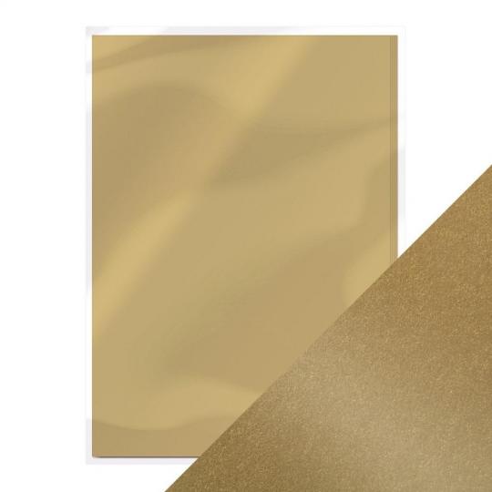 Perlmutt Karton Doppelseitig 250g DIN A4 5 Bögen Gold