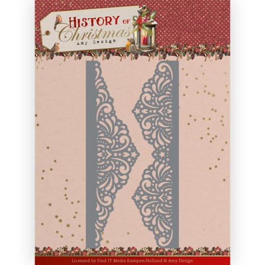 Stanzschablone - Amy Design - History of Christmas - Lacy Weihnachts Borden 