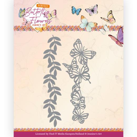 Stanzschablone - Jeanines Art - Schmetterlings Blumen - Große Schmetterlinge 