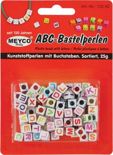 ABC Bastelperlen Buchstaben Würfel sort. 25g 