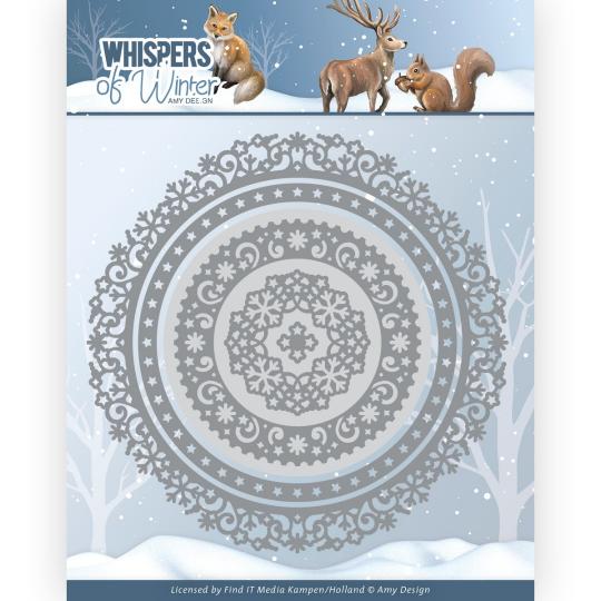 Stanzschablone - Amy Design - Whispers of Winter - Winter Kreis 