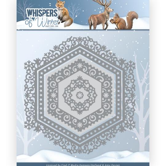 Stanzschablone - Amy Design - Whispers of Winter - Winter Hexagon 