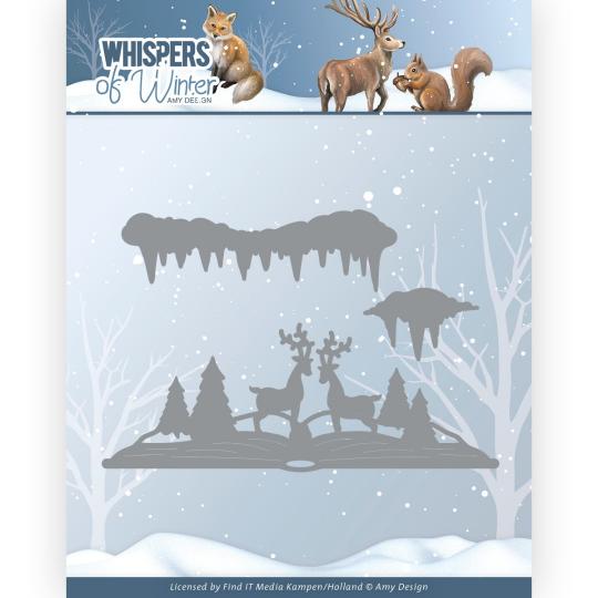 Stanzschablone - Amy Design - Whispers of Winter - Winter Szene 