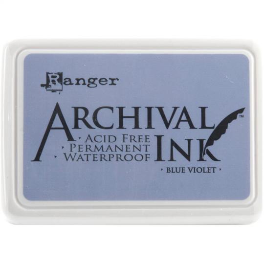 Ranger Archival Ink Stempelkissen - Feinkontur/Wasserfest blue violet