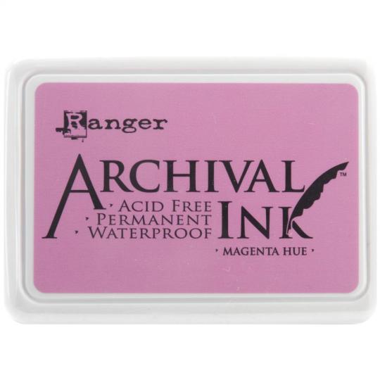 Ranger Archival Ink Stempelkissen - Feinkontur/Wasserfest magenta hue