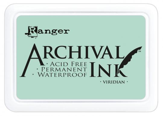 Ranger Archival Ink Stempelkissen - Feinkontur/Wasserfest viridian