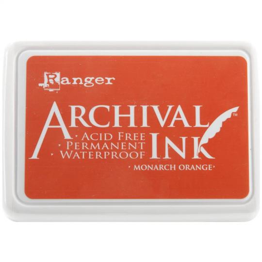 Ranger Archival Ink Stempelkissen - Feinkontur/Wasserfest monarch orange