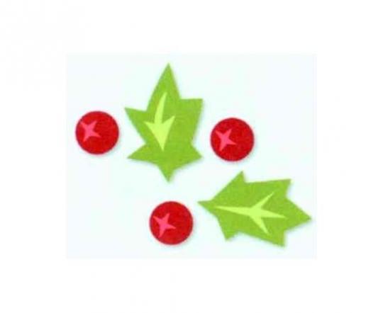Accucut Zip'eCuts Stanzer hardware Hulst/ Ilex und Beere 6X9,5cm 
