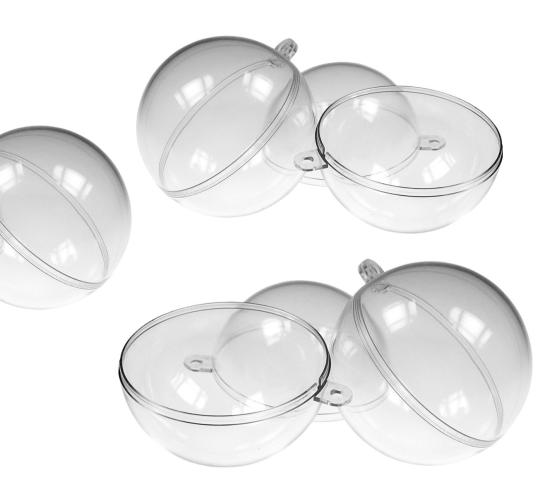 Acryl-Kugel Sparset transparent 5 Stück Ø 10cm 5 Stück Ø 10cm