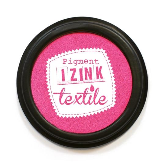 Aladine IZINK Pigment Stempelkissen - Textil Dalhia / Pink Dalhia / Pink