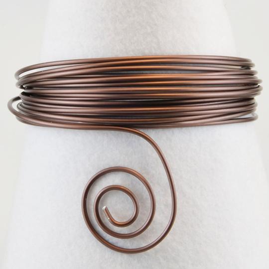 Aluminiumdraht Aludraht 1,5mm x 5m ELOXIERT Chocolate brown matt Chocolate brown matt