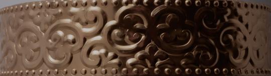 Aluminiumdraht Aludraht Oriental geprägt 30 x 0,5mm 2m Eloxiert Chocolate Chocolate