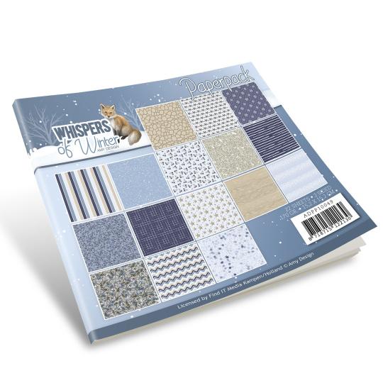 Amy Design Paperpack Papier Set Whispers of Winter 22 tlg. 15,2x15,2cm 