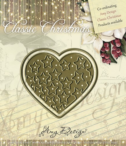 Amy Design Stanzer Classic Christmas Star-filled heart 2tlg. 