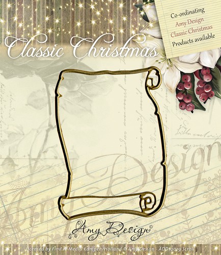 Amy Design Stanzer Classic Weihnachts Schriftrolle 1tlg. 