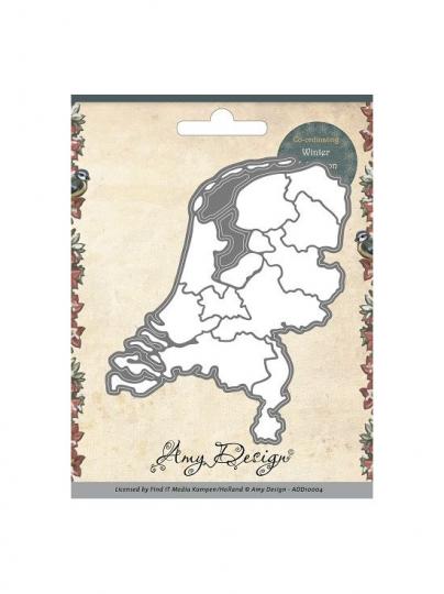 Amy Design - Stanzschablone Länder Niederlande 