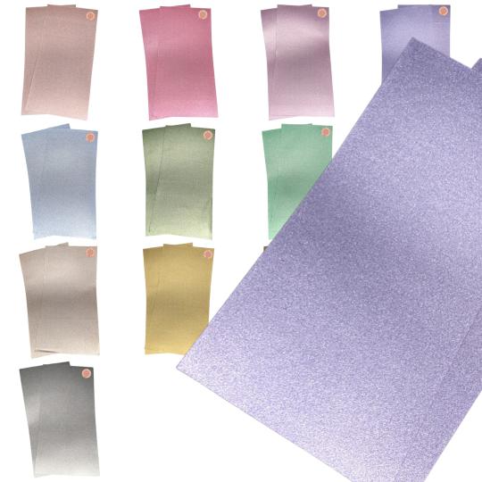 Sandras-Bastelladen - Metallic - Kerzen Verzierwachsplatten 2er Set - 200 x 100 x 0,5mm 