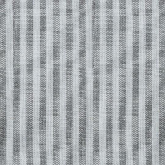 Baumwollstoff Webware Basic mit Muster 45x50cm Gestreift Grau / Weiß Gestreift Grau / Weiß