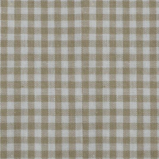 Baumwollstoff Webware Basic mit Muster 45x50cm Kariert Beige / Weiß Kariert Beige / Weiß