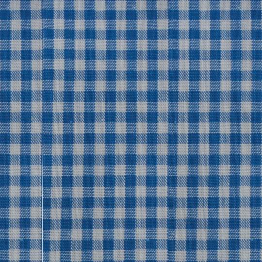 Baumwollstoff Webware Basic mit Muster 45x50cm Kariert Blau / Weiß Kariert Blau / Weiß