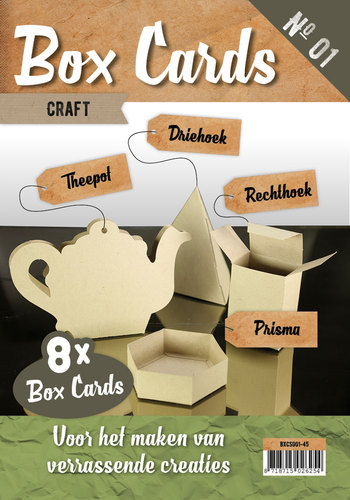 Box Karten 1 - Set mit 8 Schachteln - Craftkarton 
