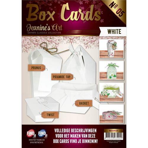 Box Karten 5 - Set mit 8 Schachteln - Weiß 