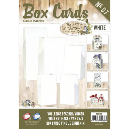 Box Karten 7 - Set mit 8 Schachteln - Weiß 