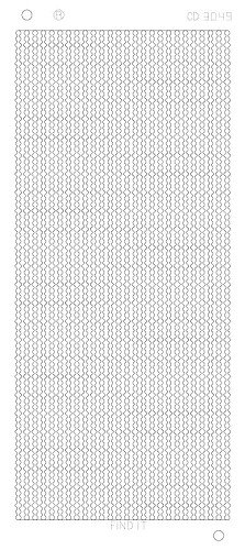 Spiegel-Stickerbogen Punkt-Linien 100 x 230mm Gold