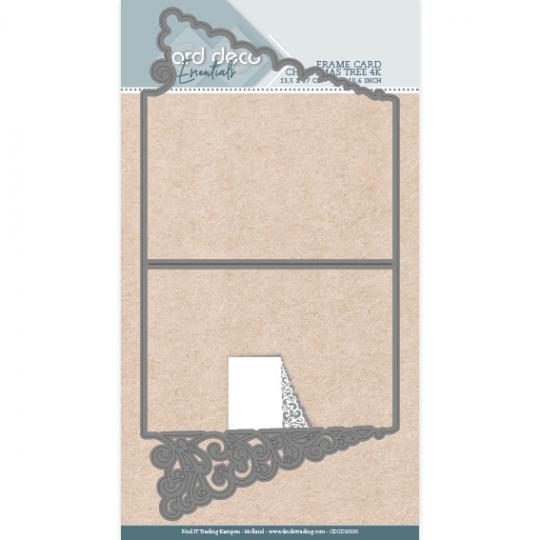 Card Deco - Stanzschablone - Karten - Weihnachtsbaum Borde Quadrat 