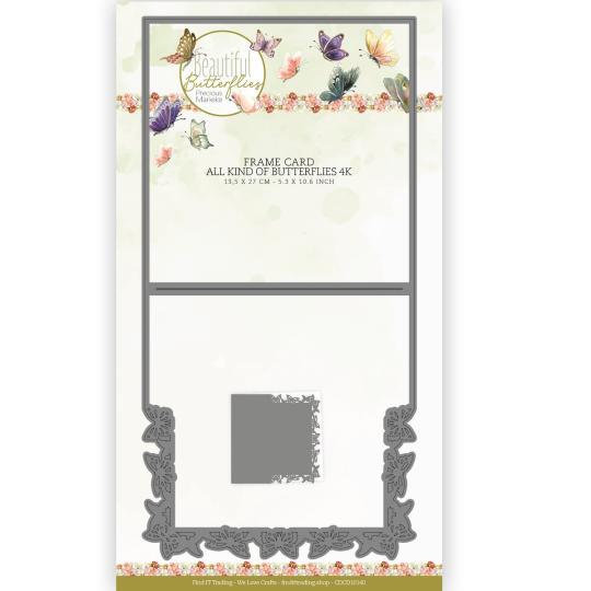 Card Deco - Stanzschablone - Karten - Schmetterlingsrahmen Quadrat 
