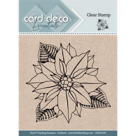 Card Deco Essentials Clearstempel  - Weihnachtsstern 