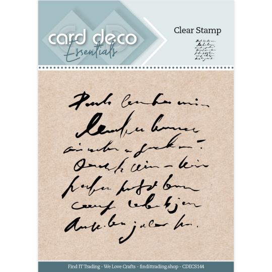 Card Deco Essentials Clearstempel  - Vintage Handschrift 