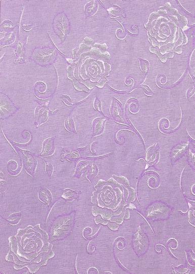 CREApop® Dekostoff 29 cm x 15 m, Rosenzauber, lila 