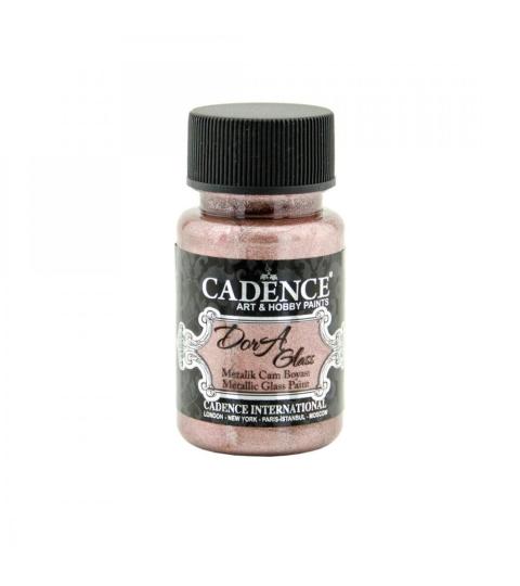 Cadence Dora Glas & Porzellanfarbe Glitzer-Metallic - 50ml Antikes Rosa Antikes Rosa