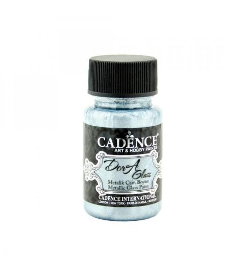 Cadence Dora Glas & Porzellanfarbe Glitzer-Metallic - 50ml Aqua Aqua