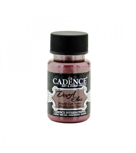 Cadence Dora Glas & Porzellanfarbe Glitzer-Metallic - 50ml Hellbraun Hellbraun