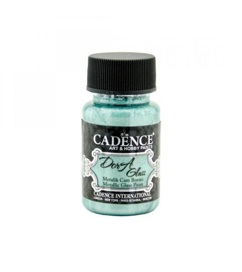Cadence Dora Glas & Porzellanfarbe Glitzer-Metallic - 50ml Jade Jade