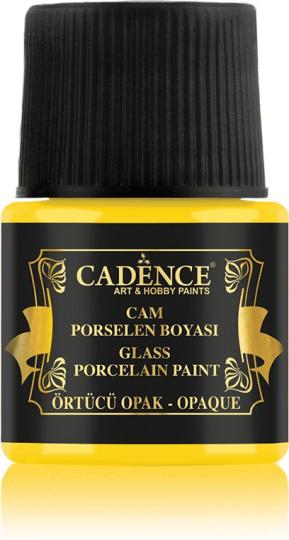 Cadence Glas- und Porzellanfarbe - Opak -  45ml Zitronengelb Zitronengelb