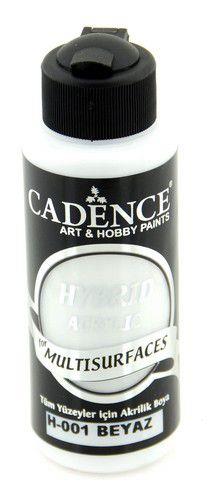 Cadence - Hybrid-Multi-Surface Satin Acrylfarbe - 120ml Weiß Weiß