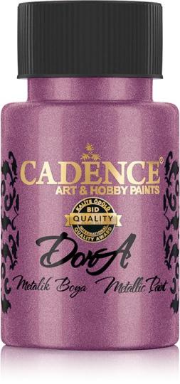 Cadence - Metallic Acrylfarbe - Dora - 50ml Alpenveilchen Rosa Alpenveilchen Rosa