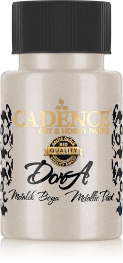 Cadence - Metallic Acrylfarbe - Dora - 50ml Platin Platin