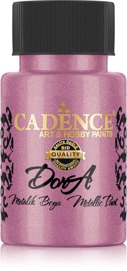 Cadence - Metallic Acrylfarbe - Dora - 50ml Rosa-Sonnenuntergang Rosa-Sonnenuntergang