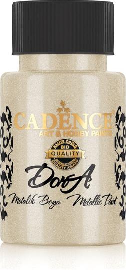 Cadence - Metallic Acrylfarbe - Dora - 50ml Silber-Gold Silber-Gold