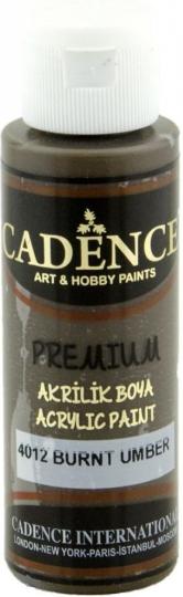 Cadence Premium Acrylfarbe (Halbmatt) 70ml Burnt Umber Burnt Umber