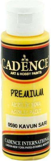 Cadence Premium Acrylfarbe (Halbmatt) 70ml Melonengelb Melonengelb
