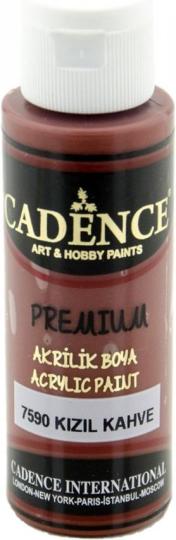 Cadence Premium Acrylfarbe (Halbmatt) 70ml Rotbraun Rotbraun