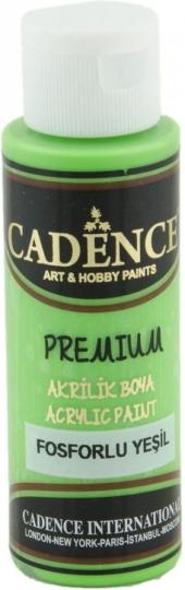 Cadence Premium Neon-Acrylfarbe (Halbmatt) 70ml Neon-Grün Neon-Grün