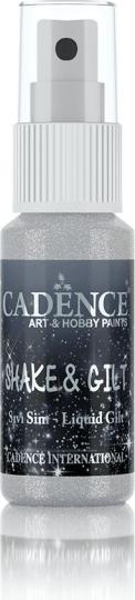 Cadence Shake & Gilt Liquid Glimmer Spray - 25ml Silber Silber