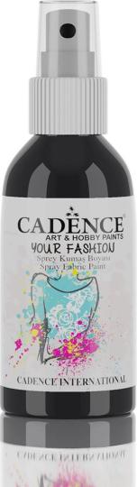 Cadence Textil Your Fashion Spray - Stoffsprühfarbe - 100ml Schwarz Schwarz