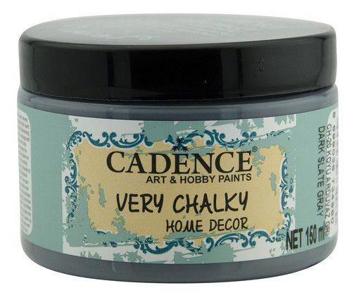 Cadence Very Chalky - Kreide Farbe - Ultra Matt  - 150ml Dunkles Schiefergrau Dunkles Schiefergrau